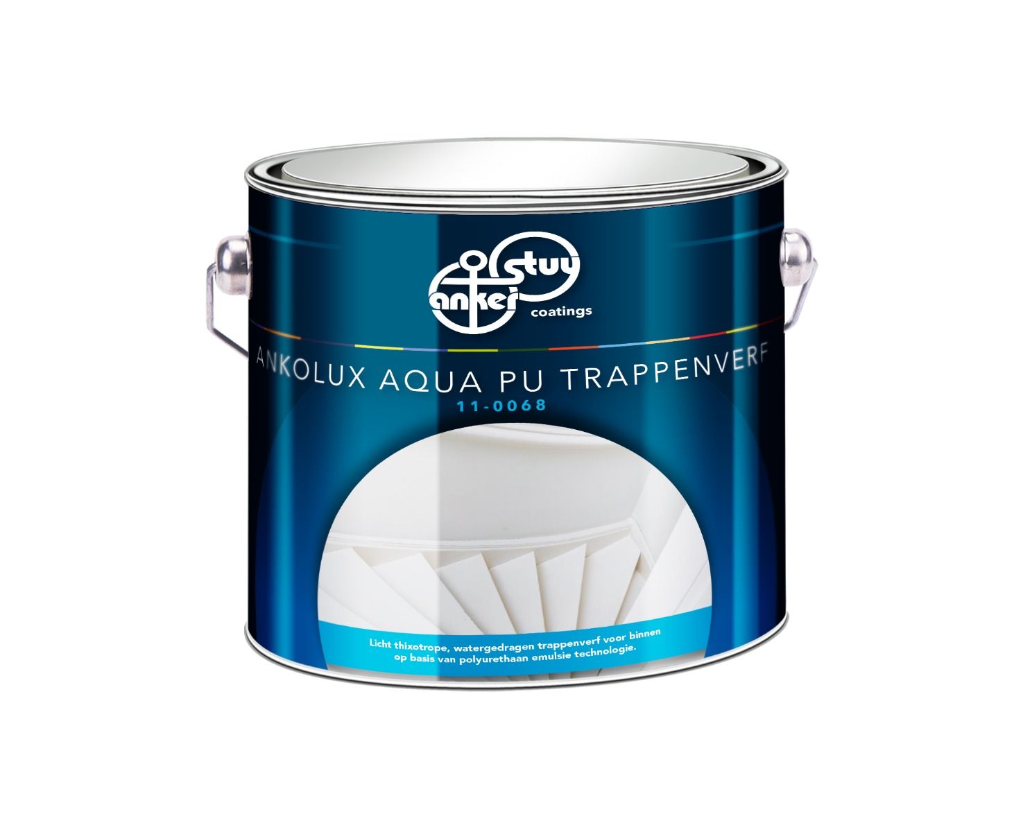 Ankolux Aqua PU Trappenverf wit/P - 2,5L