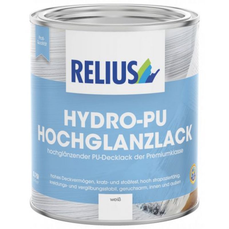 Relius Hydro-PU Hochglanzlack 0,75 liter