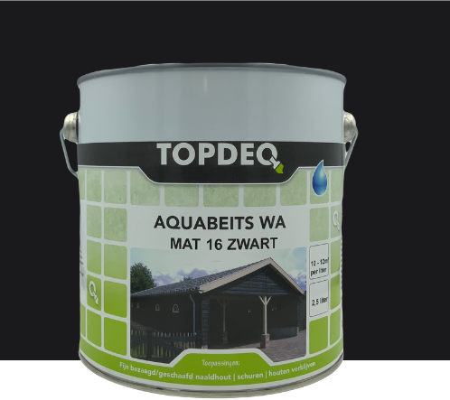 Gelukkig karakter cement Topdeq Aquabeits WA Mat Zwart Kopen | SALE tot -65% | De Verfmenger